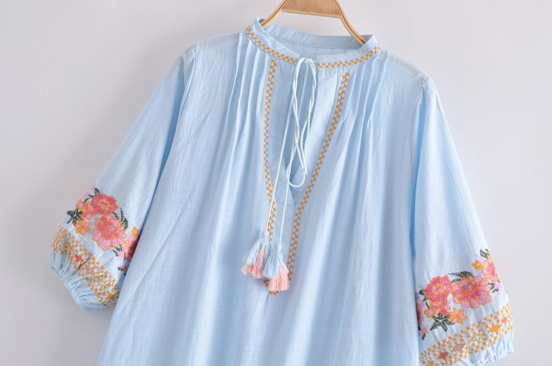Custom wholesale embroidery Bohemian dress