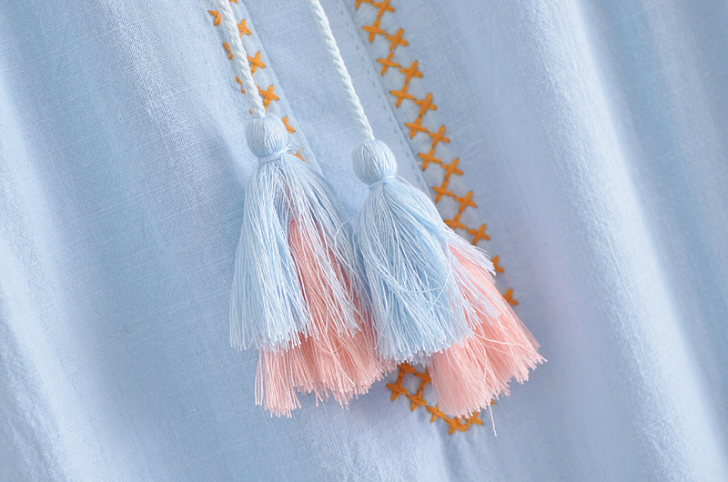 Custom wholesale embroidery Bohemian dress